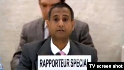 UN special rapporteur on the human rights situation in Iran Ahmed Shaheed