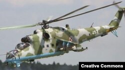 Илустрација: Руски хелихоптер Ми-35.