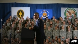 أوباما خلال زيارته مقر القيادة العسكرية الأميركية الوسطى في فلوريدا - 17 أيلول 2014