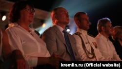Президент Росії Володимир Путін дивиться концерт у Севастополі, 4 серпня 2018 року