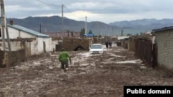Последствия наводнения в Баян-Ульгийском округе Монголии. Фото пользователя Facebook'а Байыта Кабанулы.