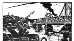 "Жол бербейбиз". 1961-жылы Георгий Малаков тарткан графика. Экинчи дүйнөлүк согуштагы Киев үчүн салгылашууну чагылдырат. Гравюра Украинанын Аскердик чалгын кызматы 11-ноябрда жарыялаган тизмеге кирген жүздөгөн баалуу эмгектердин бири. Бул күнү Украина 2022-жылы Херсон облусун орусиялык күчтөрдөн бошотуп алганынын үч жылдыгын белгиледи. 