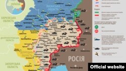 Ситуація в зоні бойових дій на Донбасі, 14червня 2015 року 