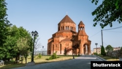 The Holy Mother of God Cathedral in Khankendi