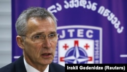 Secretarul general NATO, Jens Stoltenberg, la Tibilisi, Georgia, 25 martie 2019