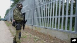 Polşa-Belarus sərhədi.