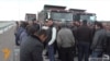 Armenia - Farmers in Ararat province block a highway to demand payment for grapes purchased from them, 31Mar2016.