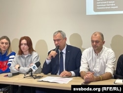 Прэс-канфэрэнцыя аб дапамозе вызваленым палітвязьням, Варшава, 13 студзеня 2026