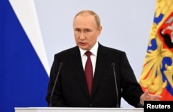 On September 20, Putin said Russia would use all its forces and resources to defend the territory it claimed -- illegally -- in Ukraine.