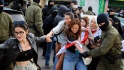 Жорсткі разгон жаночага шэсьця