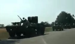 Coloană militară rusă în Transnistria