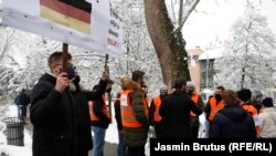 Fotogalerija: Studentski protest pred Vladom Kantona Sarajevo