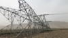 One of the pylons recently downed in Afghanistan's Baghlan Province