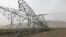 One of the pylons recently downed in Afghanistan's Baghlan Province