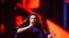 Ukraine's Jamala, a Crimean Tatar, performs her winning song 1944 during the Eurovision Song Contest final in Stockholm. The heart-rending song recalls how Soviet dictator Josef Stalin ordered the mass deportation of her entire nation to Central Asia in 1944. (ITT News Agency/Maja Suslin/via Reuters)
