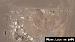 Imagine din satelit cu centrala nucleară iraniană Natanz. 7 aprilie 2021