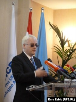 Predsjednik Hrvatske Ivo Josipović na predstavljanju studije o održivom povratku Srba