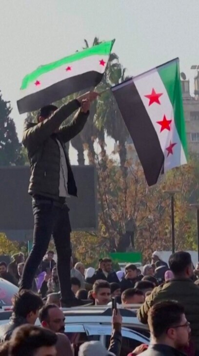 Syrians Take To The Streets As Assad's Rule Collapses