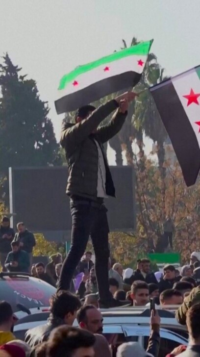 Syrians Take To The Streets As Assad's Rule Collapses