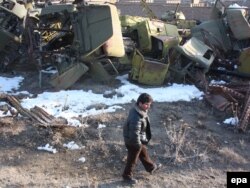 Кладбище советской военной техники возле Кабула. 2010 год