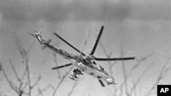 March 13, 1980 یک هلیکوپتر روسی در فضای افغانستان در