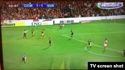 O‘tgan yili "Sport" telekanali Osiyo Futbol Konfederatsiyasi Chempionlar ligasi o‘yinini Al-Jazira telekanalidan yozib olib ko‘rsatdi. (Surat Sanjar Rizayevning Twitter sahifasidan olindi)