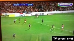 Sport TV Osiyo Futbol Konfederatsiyasi Chempionlar ligasi o‘yinini Al-Jazira telekanalidan yozib olib ko‘rsatdi. (Surat Sanjar Rizayevning Twitter sahifasidan olindi)