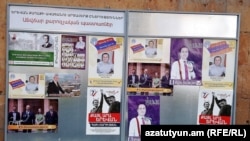 Armenia - Local election campaign posters in Yerevan, 23 September 2018.