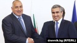 Премьер-министр Болгарии Бойко Борисов с исполнительным директором Фонда «Гейдара Алиева» Анаром Алекперов