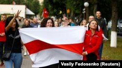 Протест в белорусском городе Жодино