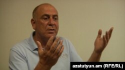 Armenia -- Harutiun Danian, a Syrian Armenian speaks to RFE/RL. Yerevan, 16Aug2012