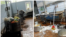 Colaj din imagini apărute pe social media din blocul alimentar al Spitalului Clinic Bălți
