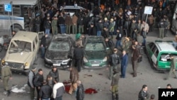 Последствия взрыва в Дамаске 6 января