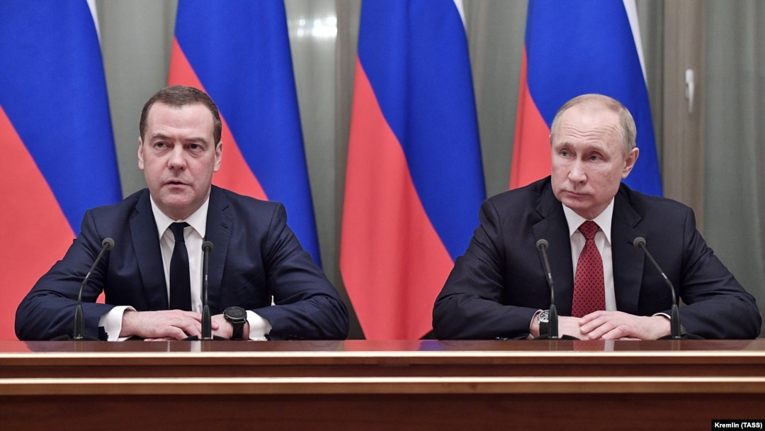 Дмитрий Медведев и Владимир Путин