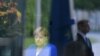 GERMANY -- German Chancellor Angela Merkel waits for the arrival of North Macedonia's Prime Minister for talks at the Chancellery in Berlin on June 13, 2019.