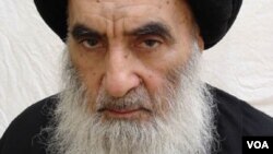 Iraq's top Shi'ite cleric, Ayatollah Ali Sistani