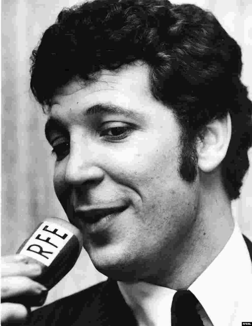 Singer Tom Jones is interviewed by Radio Free Europe, March 1968.