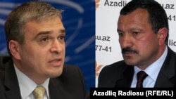 Ilqar Mammadov (left), head of the Republican Alternative movement, received seven years in prison, and Tofiq Yaqublu, deputy head of the Musavat (Equality) Party, got five years.