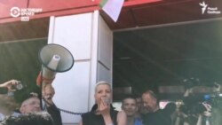 Мария Колесникова выступает на МЗКТ после Лукашенко