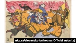 Крим на мапі України, яку було видано у Відні у 1919-му або в 1920 році у видавництві «Кристоф Райсер та сини». Художник «Verte», автор ідеї – Г. Гасенко