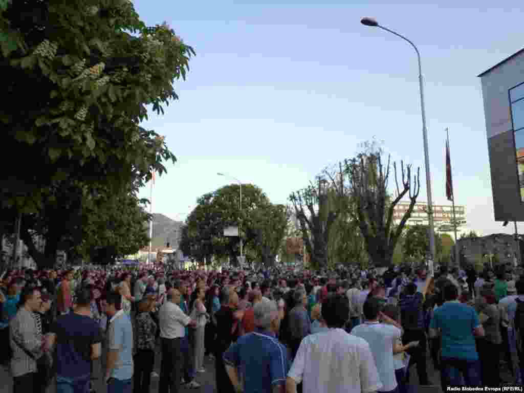 Протест против полициската бруталност во Прилеп.