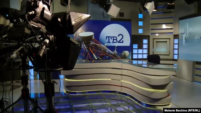 Пустующий павильон томской телекомпании «ТВ-2» после запрета на вещание, ноябрь 2014 года