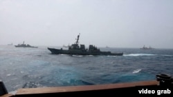 The US military has renewed strikes on targets in Iran it says are aimed at protecting maritime traffic in the Strait of Hormuz.