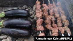 Шашлык в мангале. Архивно-иллюстративное фото