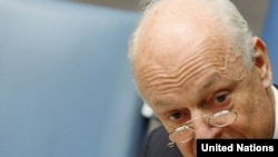 Staffan de Mistura, when he was special representative of the secretary-general and head of the United Nations Assistance Mission in Iraq last year