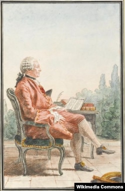 Шарль Мари де ла Кондамин. Портрет работы Кармонтеля. 1760