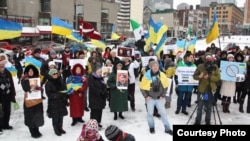 Акція проти окупації Криму Росією, Монреаль, 30 березня 2014 року