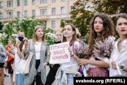 MInsk, acțiune de solidaritate a femeilor, 20 august 2020