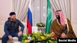 Рамзан Кадыров и наследный принц Саудовской Аравии Мухаммад бен Салман (архивное фото)