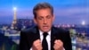 Nicolas Sarkozy egy televíziós interjú alkalmával 2018. március 22-én.